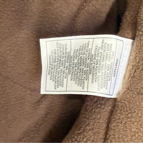 CANADA WORKGEAR Men’s Brown Heavy Barn Coat Jacket Hooded Maintains Warmth Sz XL - Picture 8 of 8